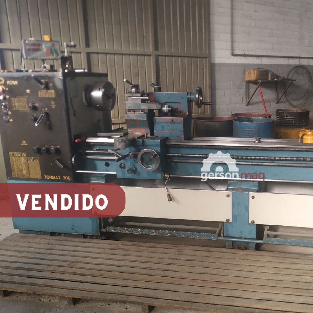 TORNO MECANICO TORMAX 30 B COM DIGITAL E FREIO A DISCO